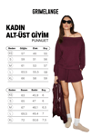 PUNNUET Kadın Organik Pamuklu Kayık Yaka Beli Lastikli Çift Cepli Relaxed Bordo Alt-Üst Takım