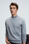 QUILLA Erkek Yarım Balıkçı Basic Gri Sweatshirt