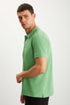 RAMADANP005 Erkek 100% Pamuk Yeşil Polo Yaka T-Shirt
