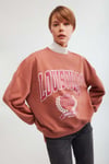 RAMONA Oversize Kiremit Rengi Sweatshirt