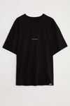 RIVER  Oversize Siyah  T-Shirt
