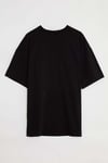 RIVER  Oversize Siyah  T-Shirt