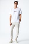 ROLL Erkek Baskı Detaylı %100 Organik Pamuklu Comfort Fit Beyaz T-Shirt