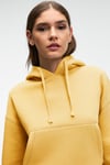 SELENE Kadın Kapüşonlu Kangru Cepli Regular Fit Sarı Sweatshirt