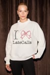 SELFTEN Kadın Yumuşak Kumaşlı Polo Yaka Nakış Detaylı Ekru Sweatshirt