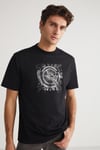 SEVILLA Basic Regular Siyah Tekli T-Shirt