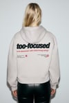 SILENT Kadın Kapüşonlu Organik Pamuklu İçi Polarlı Kangru Cepli Baskılı Nakışlı Açık Lila Sweatshirt