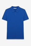 SKYLOOM Erkek %100 Pamuk Kısa Kollu Regular Fit Saks Mavi Polo Yaka T-Shirt