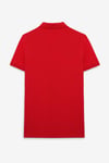 SKYLOOM Erkek %100 Pamuk Kısa Kollu Regular Fit Kırmızı Polo Yaka T-Shirt