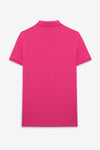 SKYLOOM Erkek %100 Pamuk Kısa Kollu Regular Fit Fuşya Polo Yaka T-Shirt