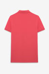 SKYLOOM Erkek %100 Pamuk Kısa Kollu Regular Fit Nar Çiçeği Polo Yaka T-Shirt
