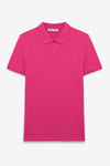 SKYLOOM Erkek %100 Pamuk Kısa Kollu Regular Fit Fuşya Polo Yaka T-Shirt