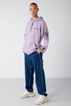 Smıle Oversize Lila Sweatshirt