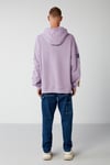 Smıle Oversize Lila Sweatshirt
