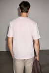 Solo Erkek %100 Organik Pamuklu Kalın Dokulu Comfort Fit Bisiklet Yakalı Pembe T-Shirt