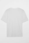 Solo Erkek %100 Organik Pamuklu Kalın Dokulu Comfort Fit Bisiklet Yakalı Beyaz T-Shirt