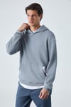 SUSTAINY Erkek Oversize Kapüşonlu Uzun Kollu Gri Sweatshirt
