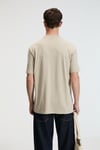 SWEET Erkek %100 Pamuk Oversize Fit Baskılı Kısa Kollu Yuvarlak Yakalı Taş Rengi T-Shirt