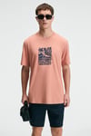 SWEET Erkek %100 Pamuk Oversize Fit Baskılı Kısa Kollu Yuvarlak Yakalı Yavruağzı T-Shirt