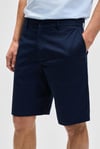 TEEMO Erkek Yanları Cepli Fermuarlı Likralı Slim Fit Lacivert Şort
