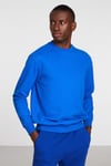TRAVIS Erkek Organik Kumaşlı Yumuşacık Regular Fit Yuvarlak Yakalı Saks Mavi Sweatshirt