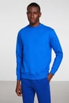 TRAVIS Erkek Organik Kumaşlı Yumuşacık Regular Fit Yuvarlak Yakalı Saks Mavi Sweatshirt