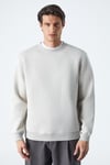 TRAVIS Erkek Organik Kumaşlı Yumuşacık Regular Fit Yuvarlak Yakalı Ekru Sweatshirt