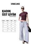 VANYROSE Kadın Yumuşak Kumaşlı %100 Pamuk Taş Detaylı Slim Fit Bordo T-Shirt