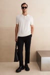 VESTO Erkek Triko Ekru Polo Yaka T-Shirt