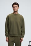 VIENTO Erkek Bisiklet Yaka Uzun Kollu Regular Fit Haki Sweatshirt