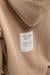 VYSELLE Kadın Önü Kesikli Metal Fermuarlı Kapüşonlu Etiket Detaylı Oversize Vizon Sweatshirt