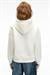 YANMESA Kadın Oversize Baskı Ve Nakış Detaylı Uzun Kollu Kapüşonlu Beyaz Sweatshirt