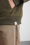 YOKOHAMA Erkek İçi Polarlı Yumuşacık Regular Kanguru Cepli Kapüşonlu Haki Sweatshirt