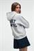 YUMEA Kadın Oversize Kapüşonlu Baskılı Grimelanj Sweatshirt