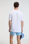 ZEST Erkek %100 Pamuk Oversize Fit Baskılı Kısa Kollu Yuvarlak Yakalı Beyaz T-Shirt