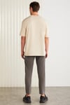 ZEUS Basic Regular Bej Tekli T-Shirt