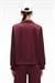 ZINNIE Kadın Regular Nakış Ve Yan Şerit Detaylı Metal Fermuarlı Dik Yaka Bordo Sweatshirt
