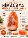 3-4KG Himalaya Kristal Kaya Tuzu Lambası 1.5M Kablolu açma-kapama düğmeli