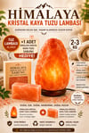 Himalaya Kaya Tuzu Tuz Lambası 2-3 Kg Doğal Gece Lambası (Kablo+Ampul)