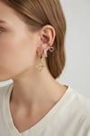 3 lü Set Küpe Gold Renk Eros Yay Detaylı