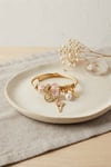 Geyik Model Gold Renk Pembe Charmlı Bileklik