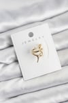 Gold Renk Pirinç Diken Model Kıkırdak Earcuff Küpe
