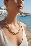 Gold Renk Pirinç Tifani Model Kadın Kolye