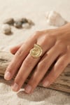Nautilus Tasarım Gold Renk Kadın Yüzük
