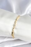 Pirinç Gold Renk Kadın Manifest Bileklik