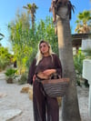 Acı Kahve Polen Hasır Çanta