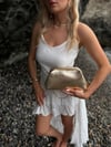 Altın Sarısı Clutch Chloe Çanta