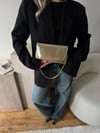 Altın Sarısı Clutch Zincirli Nicole Çanta