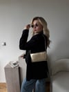 Altın Sarısı Clutch Zincirli Nicole Çanta