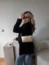 Altın Sarısı Clutch Zincirli Nicole Çanta